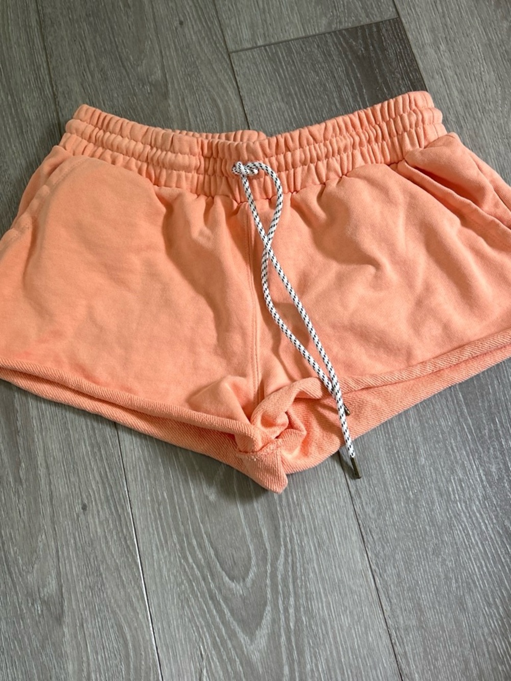 Everyday Peach Drawstring Sweat Shorts